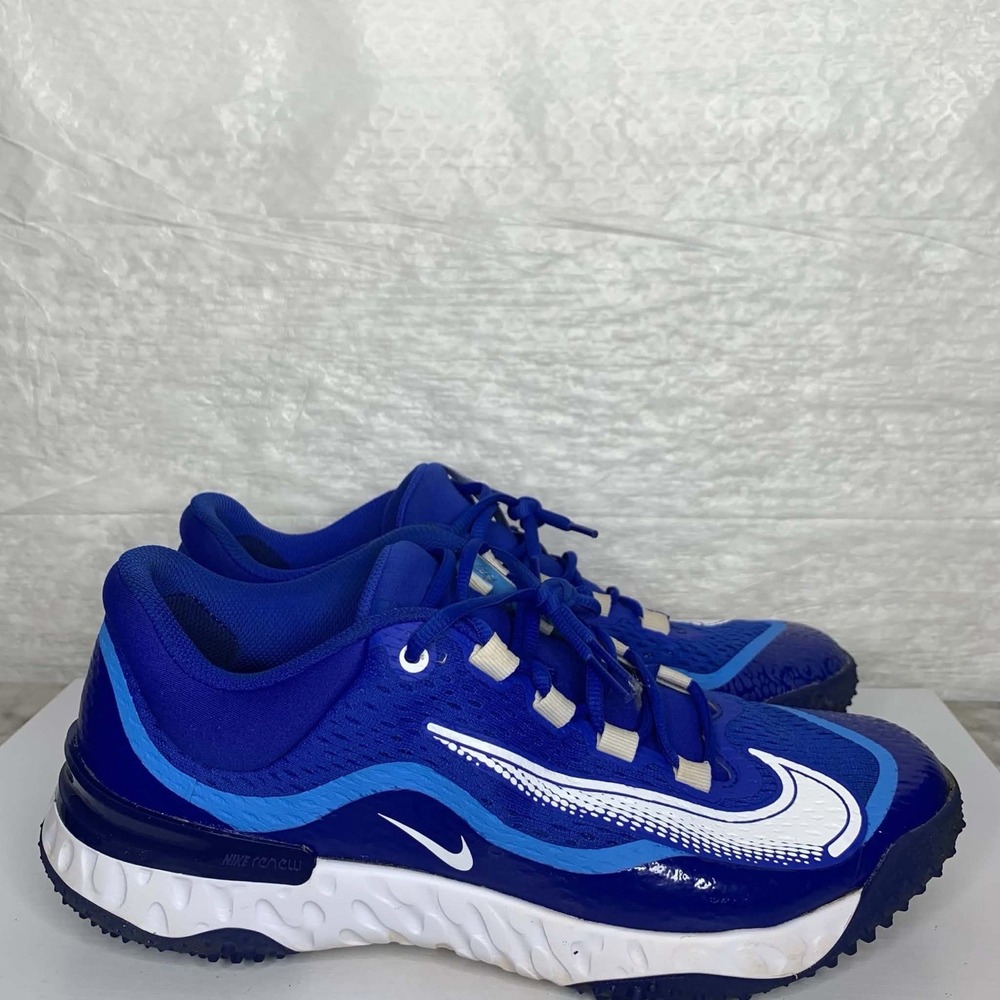 Nike Alpha Huarache Elite 4 Turf Baseball Shoes Mens Size 11 Royal DX6964-414